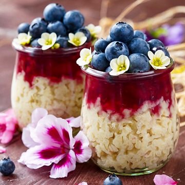 Rice and Berry Parfait