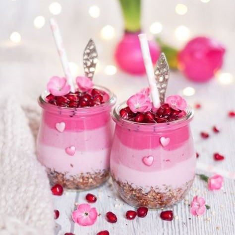 Pink Lady Breakfast Jar
