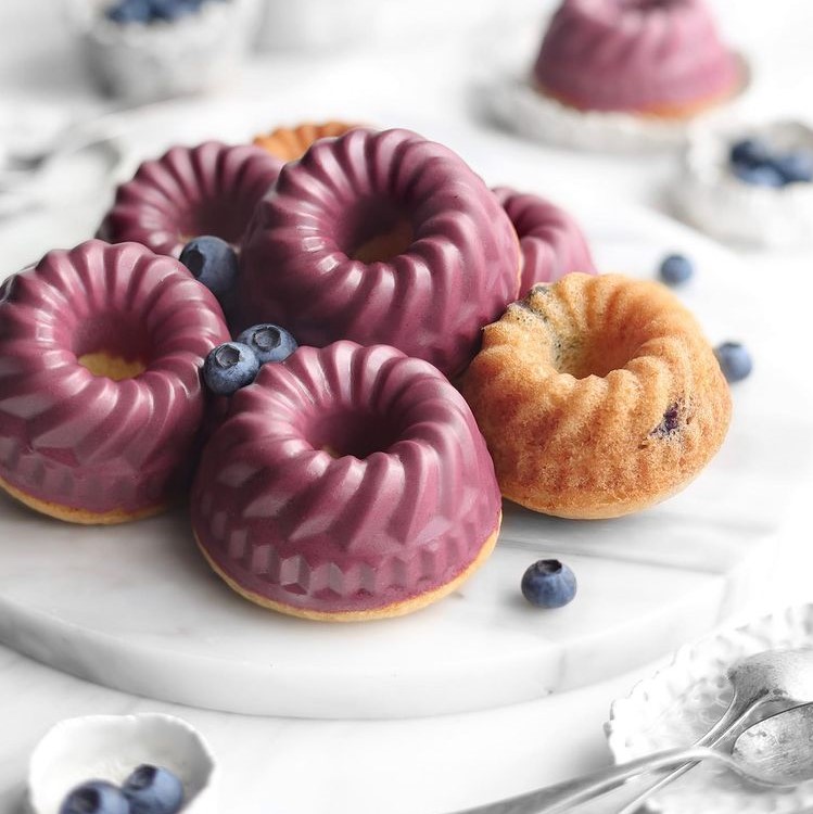 Mini Blueberry Bundt Cakes