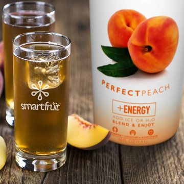 Perfect Peach Sparkling Cider Made with Smoothie Mix