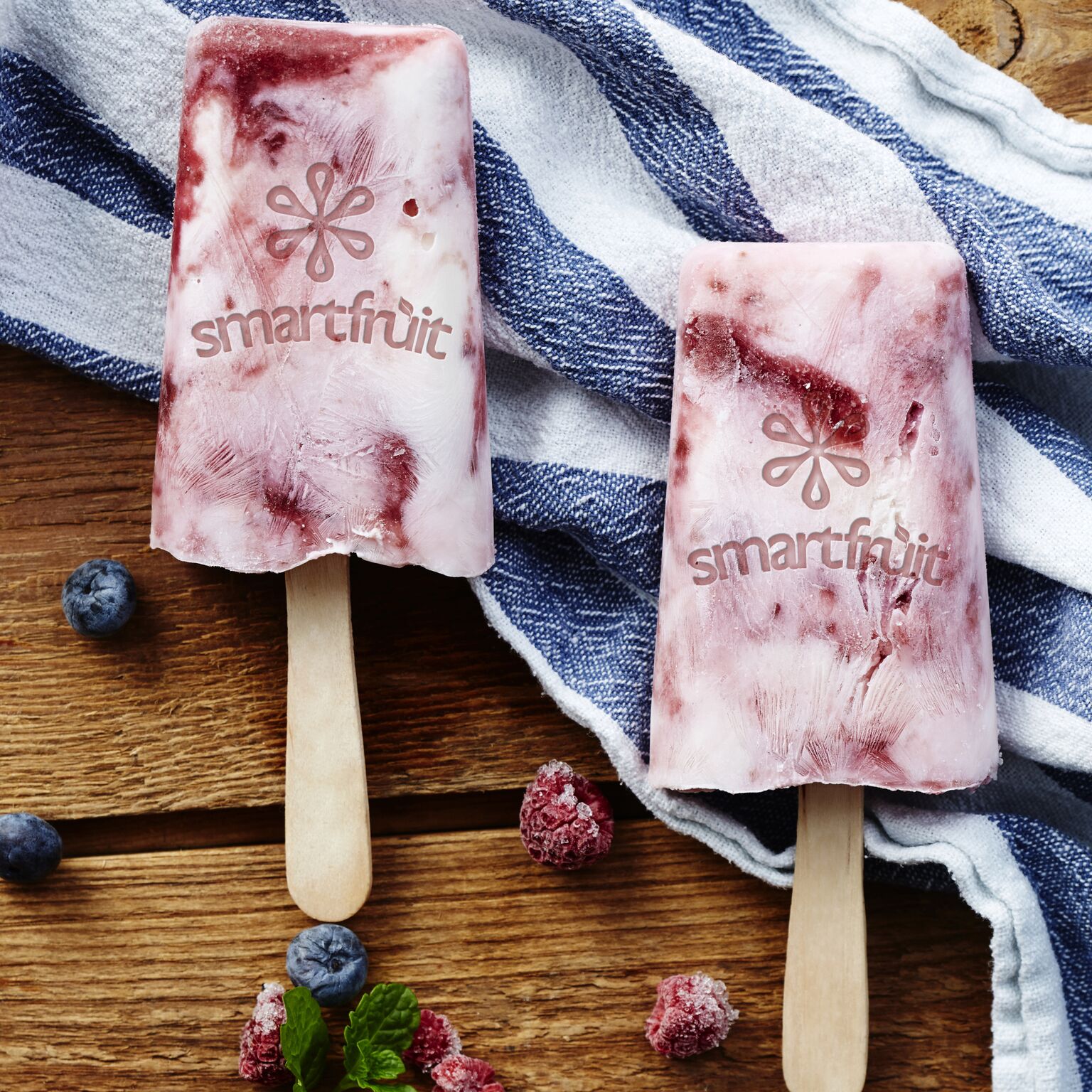 Blooming Berry Cheesecake Popsicle Made with Smoothie Mix