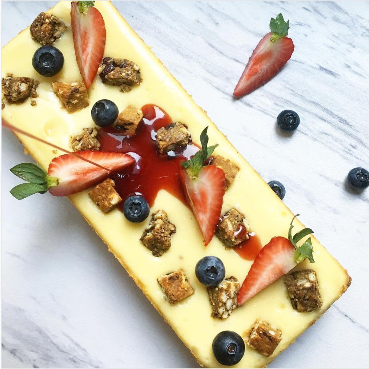 Decadent Cheesecake Topped With Smartfruit