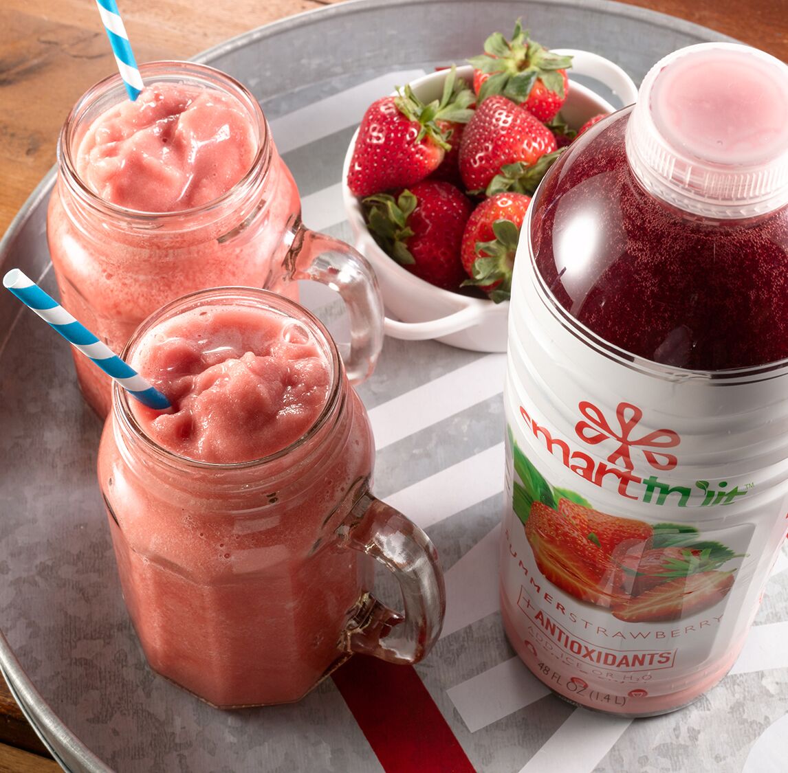 Summer Strawberry Smoothie Made with Smartfruit