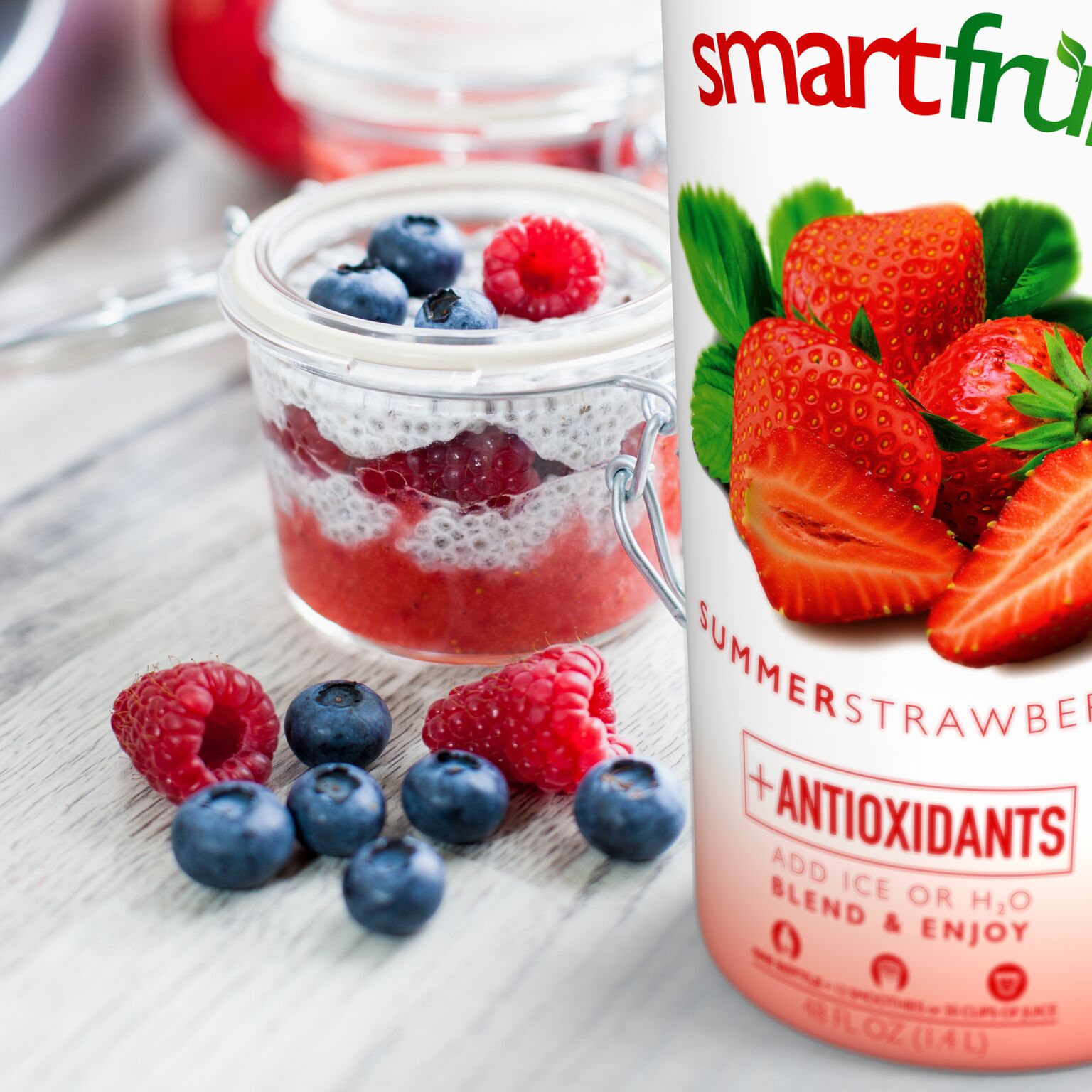 Revolutionized Over-Night Oats Made Using Smartfruit Summer Strawberry +Antioxidants
