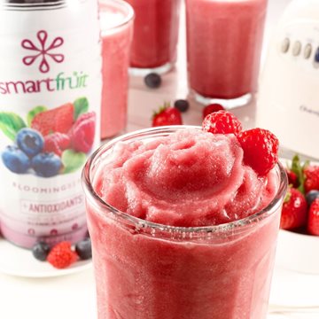 Refreshing Smoothie Made with Blooming Smoothie Mix