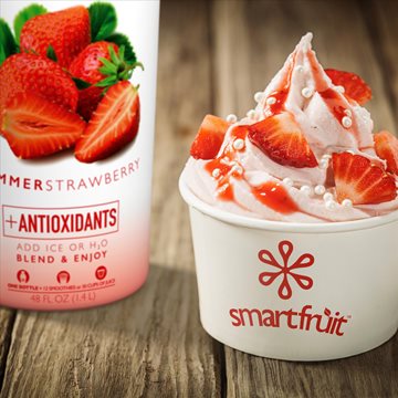 Strawberry Froyo Made with Smoothie Mix