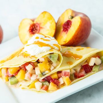 Happy Apple-Peach Crepe Thursday