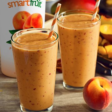 The Health Benefits of a Peach Smoothie Mix fruit puree